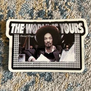 The world is yours Snoop Dogg sticker